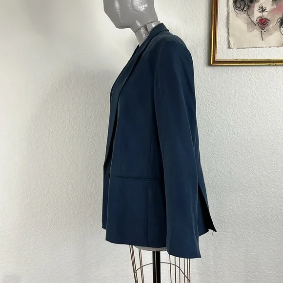 Theory Raen Silk Double Breasted MenswearBlazer